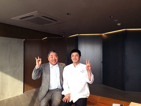 井筒さん 清水さん 応接室